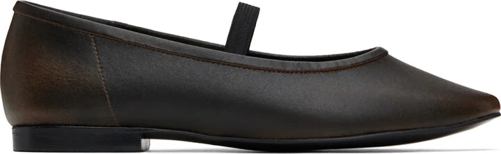 RECTO Brown Katharina Ballerina Flats