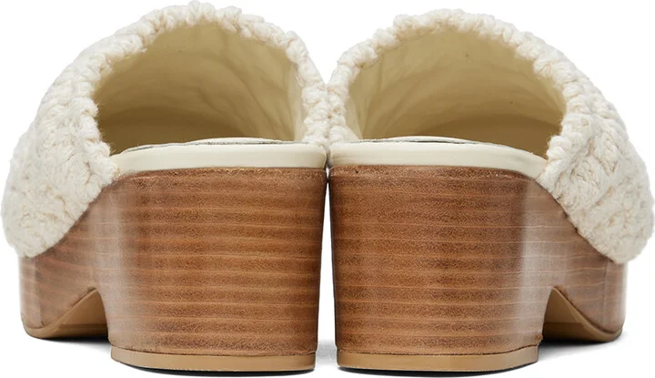 RECTO Off-White Bohemian Clogs - Image 2
