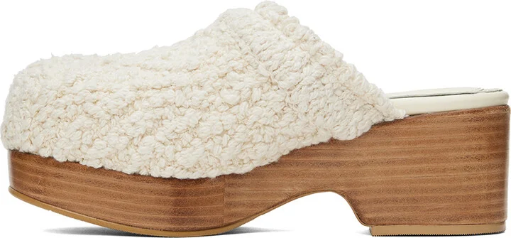 RECTO Off-White Bohemian Clogs - Image 3