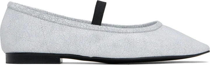 RECTO Off-White Katharina Ballerina Flats