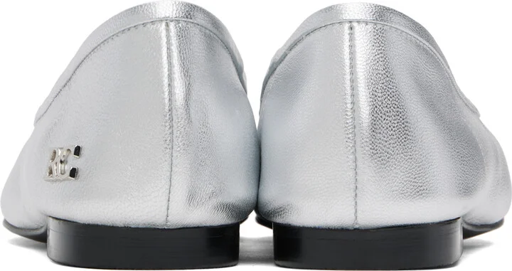 RECTO Silver Katharina Ballerina Flats - Image 2