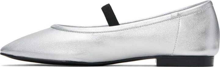 RECTO Silver Katharina Ballerina Flats - Image 3