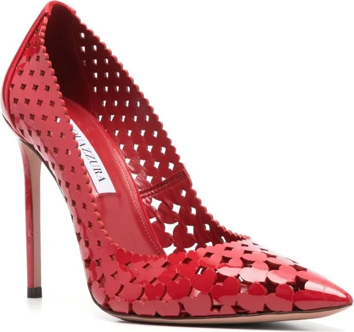 Red 105mm Amourose Pumps - Image 2