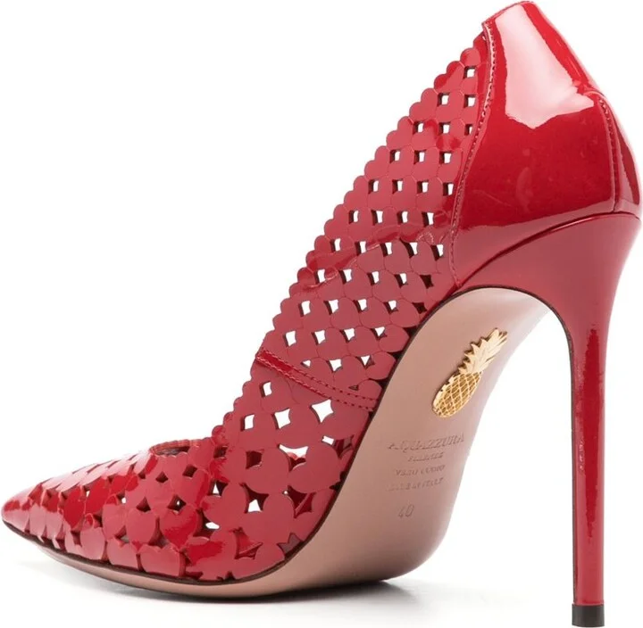 Red 105mm Amourose Pumps - Image 3
