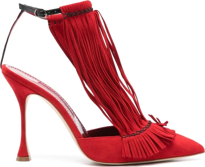 Red 105mm Fiki Sandals