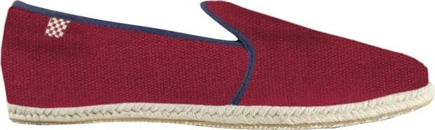 Red And Blue Navy Canvas Shoes For Men - Image 2