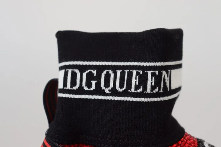 Red Bling Sorrento Sneakers Socks Women's Shoes - Image 6