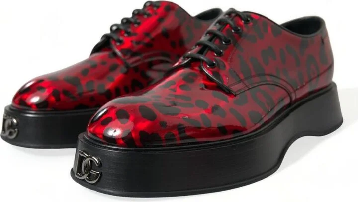 Red Calfskin Men's Formal - Image 3