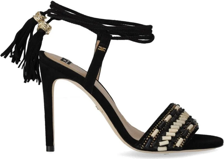 Red Carpet Black Heeled Sandal