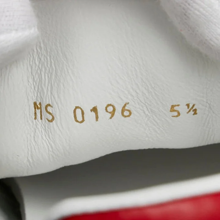 Red Color White Sneakers (Pre-Owned) - Image 11