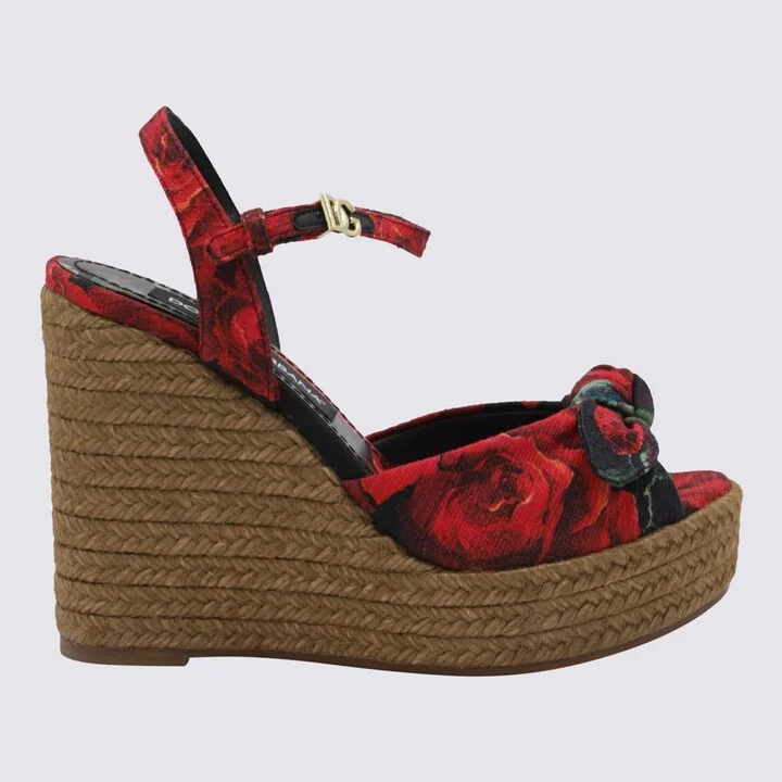Red Cotton Espadrillas