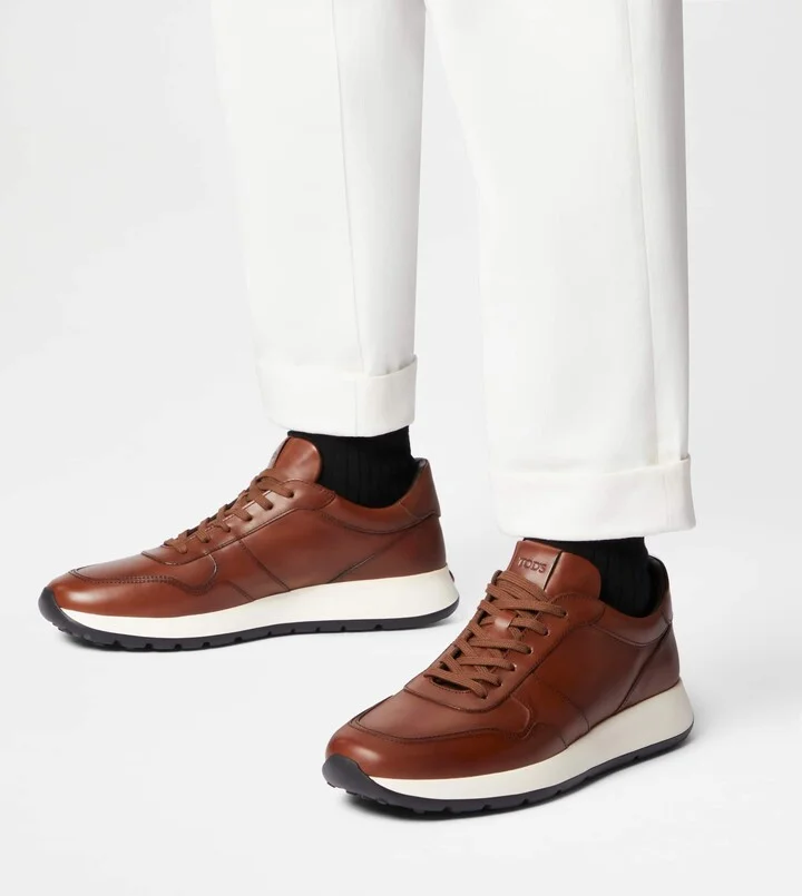 Red Dot Sneakers in Leather - Image 6