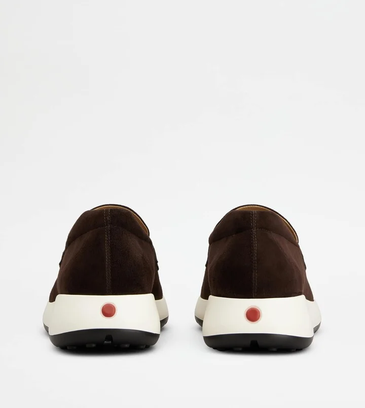 Red Dot Sporty Loafers in Pashmy Suede - Image 3
