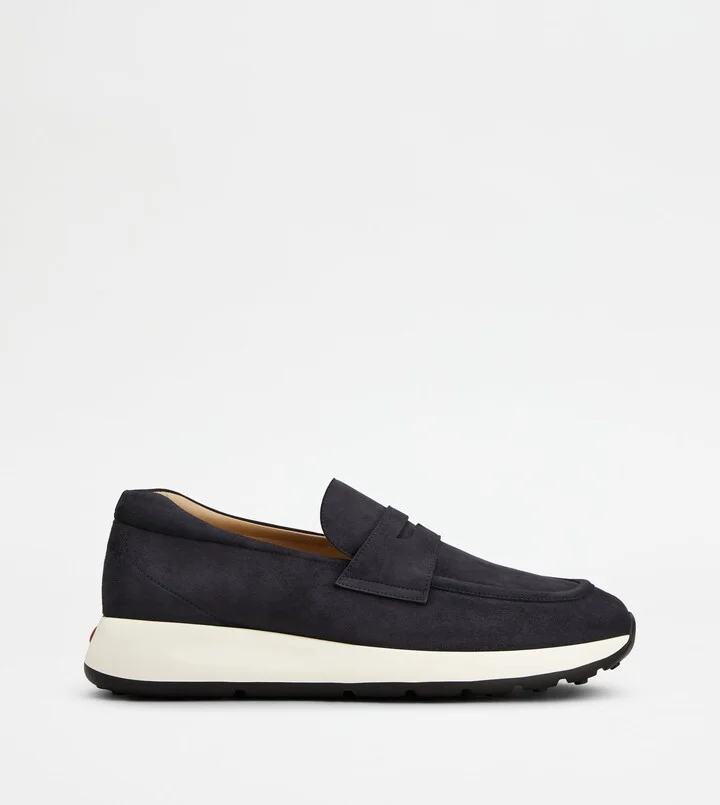 Red Dot Sporty Loafers in Pashmy Suede