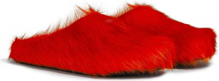 Red Fussbett Sabot Mules - Image 2