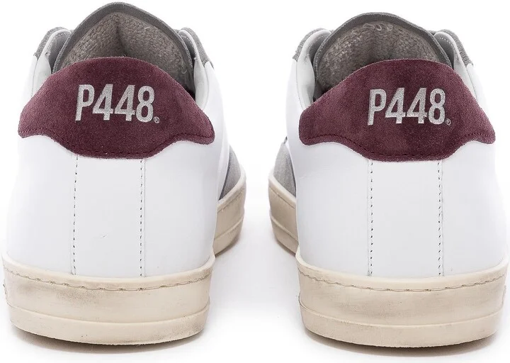 Red John White/ Burgundy Sneaker - Image 3