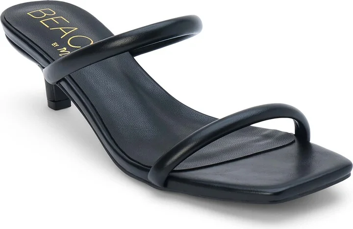 Red Kitten Heel Sandal