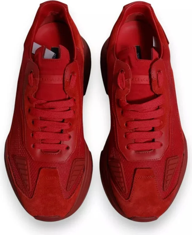 Red Leather Daymaster Low Top Sneakers Men's Shoes - Image 2