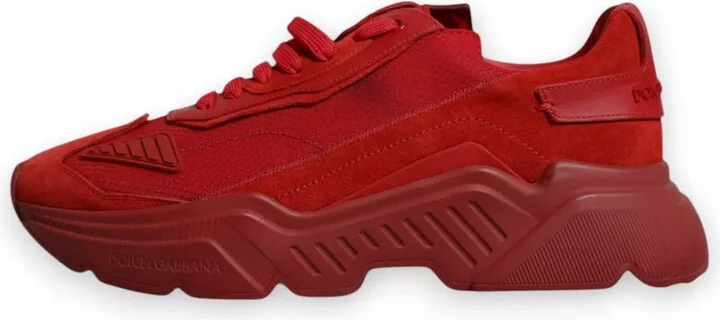 Red Leather Daymaster Low Top Sneakers Men's Shoes - Image 5