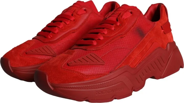 Red Leather Daymaster Low Top Sneakers Men's Shoes (Pre-Owned) - Image 3