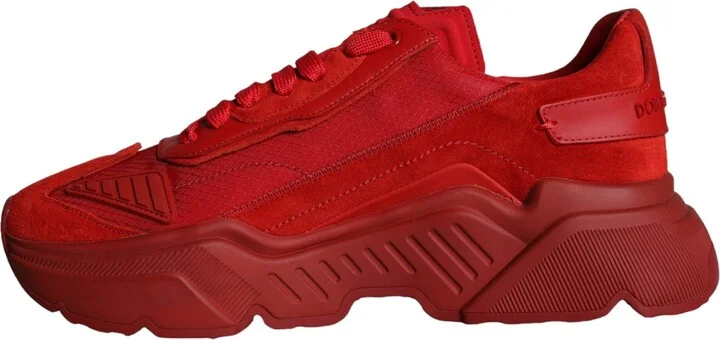 Red Leather Daymaster Low Top Sneakers Men's Shoes (Pre-Owned) - Image 5
