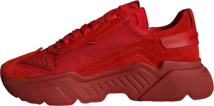Red Leather Daymaster Low Top Sneakers Men's Shoes (Pre-Owned) - Image 5