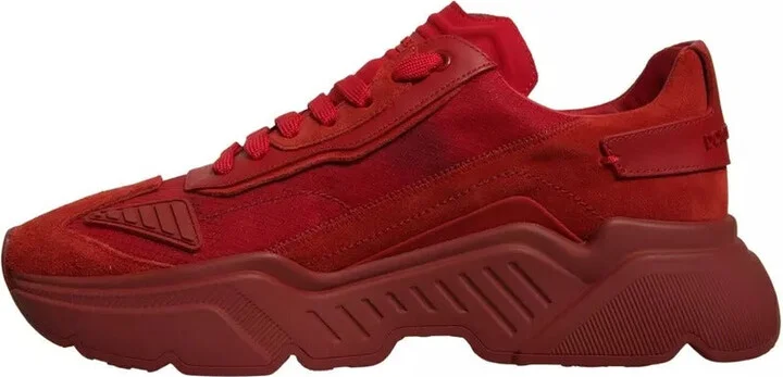 Red Leather Daymaster Low Top Sneakers Men's Shoes (Pre-Owned) - Image 2