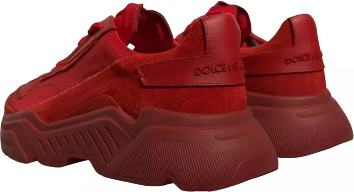Red Leather Daymaster Low Top Sneakers Men's Shoes (Pre-Owned) - Image 3