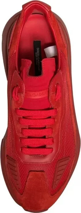 Red Leather Daymaster Low Top Sneakers Men's Shoes (Pre-Owned) - Image 4