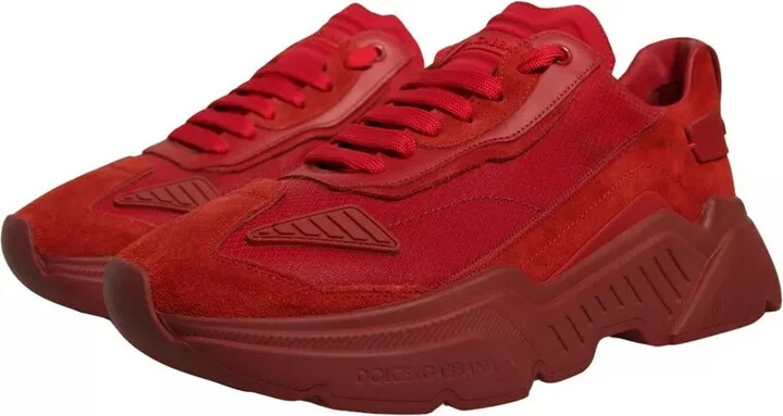 Red Leather Daymaster Low Top Sneakers Men's Shoes (Pre-Owned) - Image 6