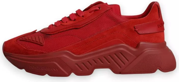 Red Leather Daymaster Low Top Sneakers Men's Shoes (Pre-Owned) - Image 3