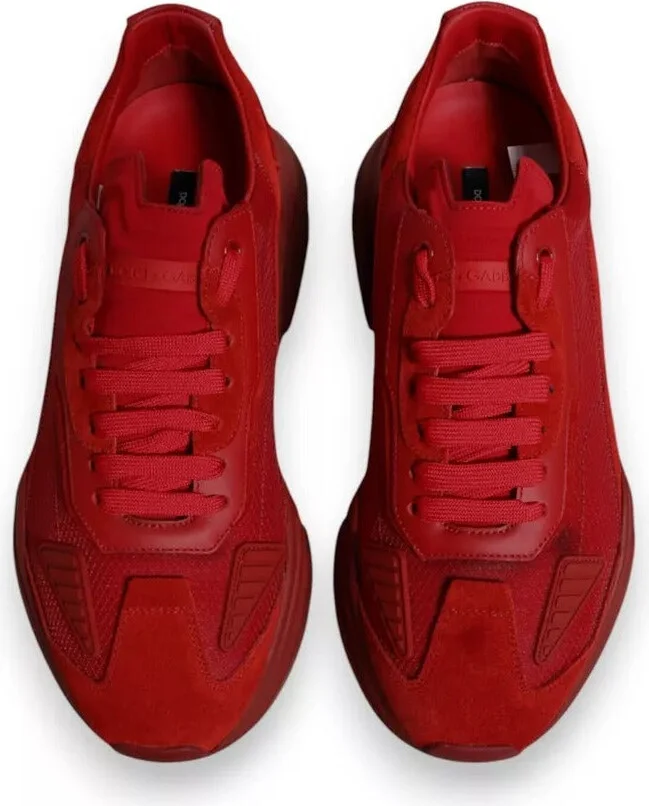 Red Leather Daymaster Low Top Sneakers Men's Shoes (Pre-Owned) - Image 5