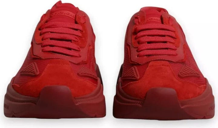 Red Leather Daymaster Low Top Sneakers Men's Shoes (Pre-Owned) - Image 6
