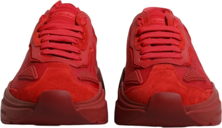 Red Leather Daymaster Low Top Sneakers Men's Shoes (Pre-Owned) - Image 2