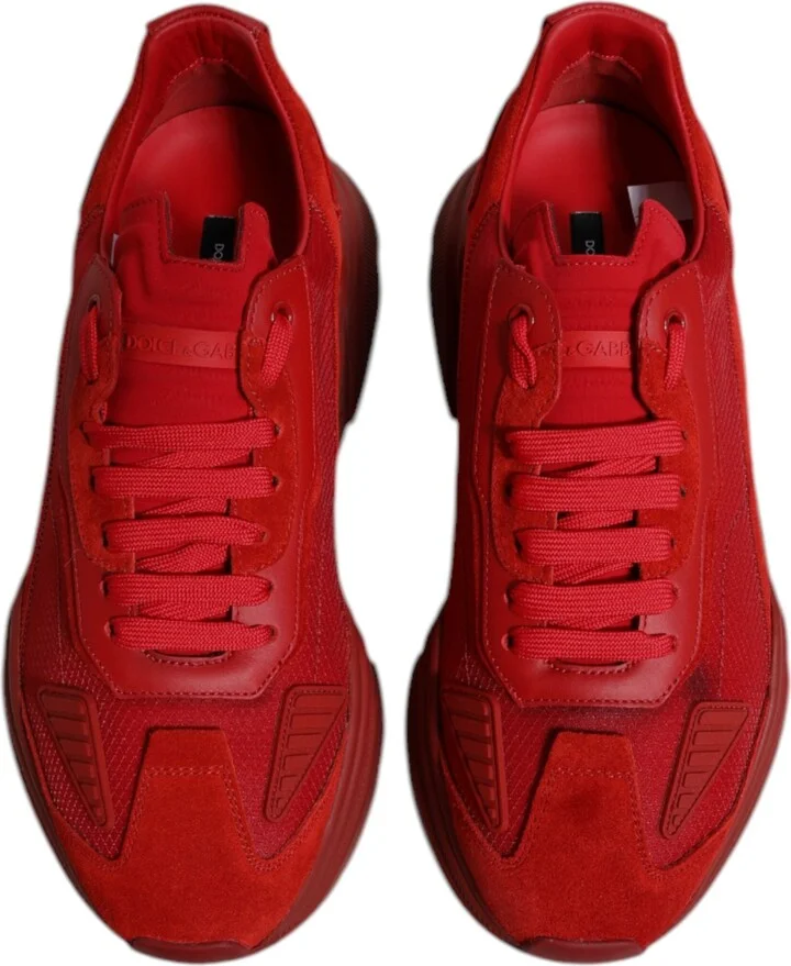 Red Leather Daymaster Low Top Sneakers Men's Shoes (Pre-Owned) - Image 3
