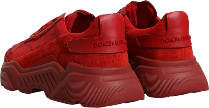 Red Leather Daymaster Low Top Sneakers Men's Shoes (Pre-Owned) - Image 5