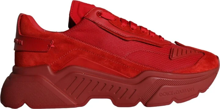 Red Leather Daymaster Low Top Sneakers Men's Shoes (Pre-Owned)