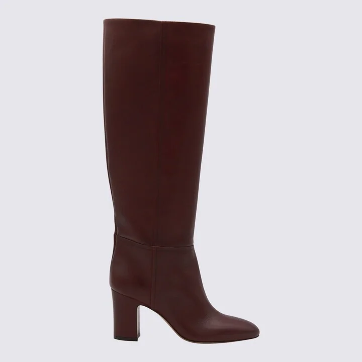Red Leather Lavinia 75 Boots
