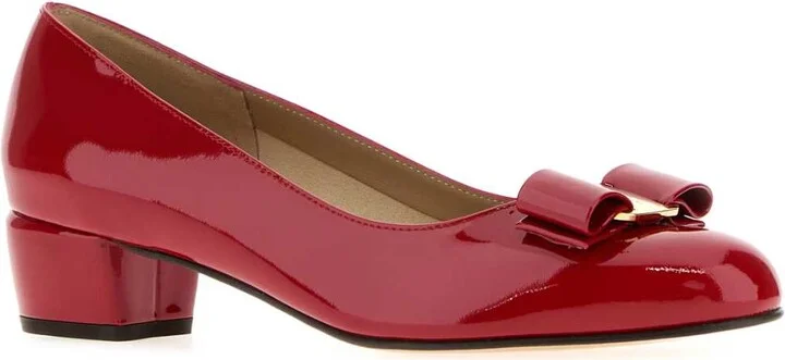 Red Leather Vara Pumps - Image 2