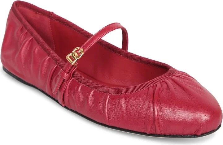 Red Logo Ribbon Ballerina Flat - Image 2