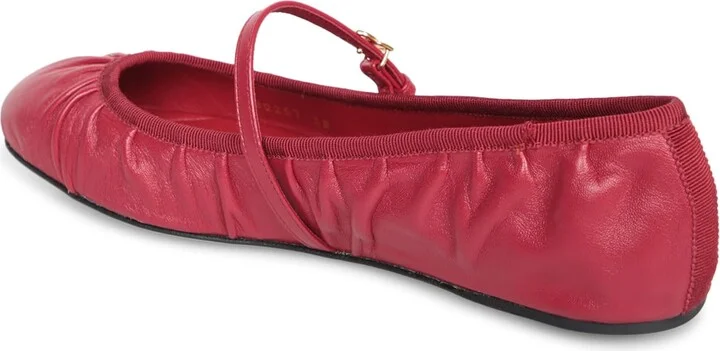 Red Logo Ribbon Ballerina Flat - Image 3