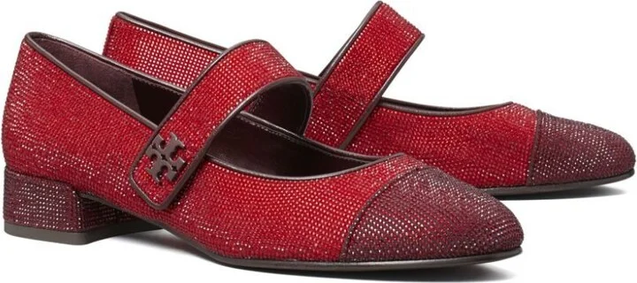 Red Mary Jane Ballet Flats - Image 2