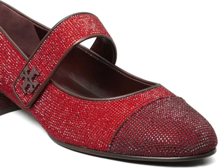Red Mary Jane Ballet Flats - Image 4