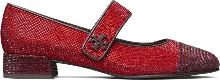 Red Mary Jane Ballet Flats