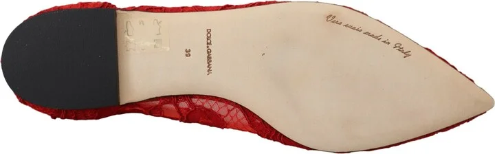 Red Taormina Crystals Loafers Flats Women's Shoes - Image 2