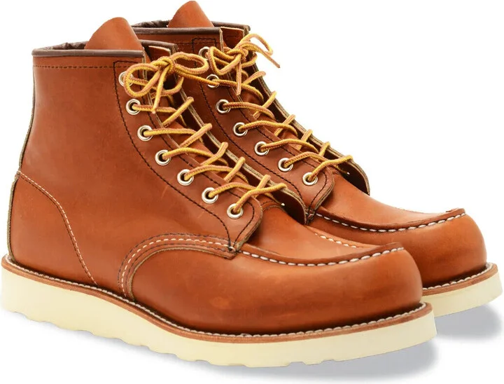 Red Wing Classic Moc 875 Men's Brown Leather 6-Inch Comfort Classic Ankle Boots