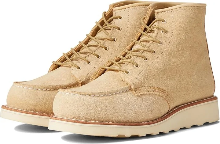 Red Wing Heritage 6 Classic Moc Women's Lace-up Boots Cream Abilene : 5 M (B), Leather