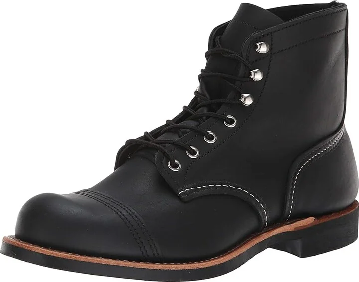 Red Wing Heritage 6 Iron Ranger Lug Men's Lace-up Boots Black Harness : 7 D (M), Leather - Image 2