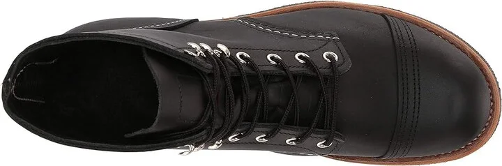 Red Wing Heritage 6 Iron Ranger Lug Men's Lace-up Boots Black Harness : 7 D (M), Leather - Image 3