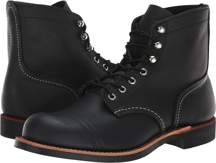 Red Wing Heritage 6 Iron Ranger Lug Men's Lace-up Boots Black Harness : 7 D (M), Leather